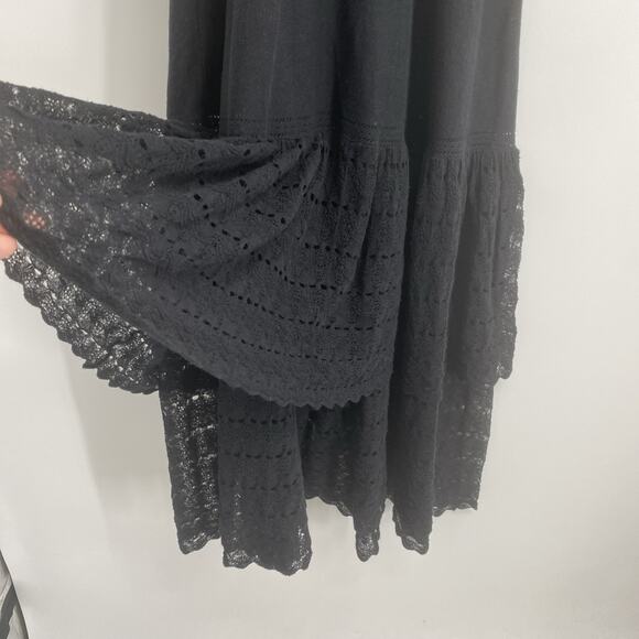 La Vie Rebecca Taylor Maxi Dress Size M Whimsigoth Boho Cottage Avant Garde 251 - Picture 3 of 8